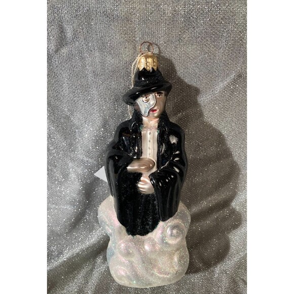 Polonais Phantom of the Opera Glass Ornament Vintage 1999 The Phantom Christmas - Picture 1 of 7